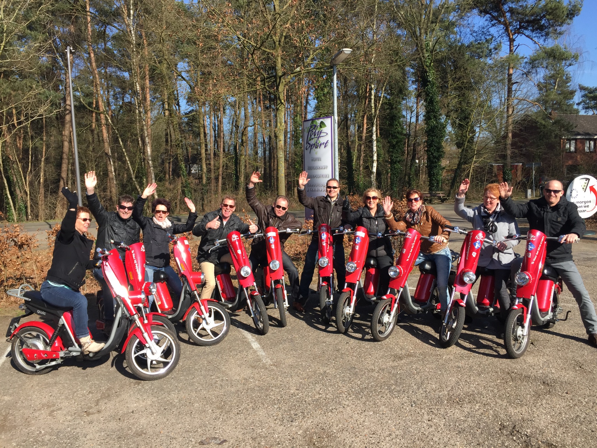 E-scooter groepsuitje